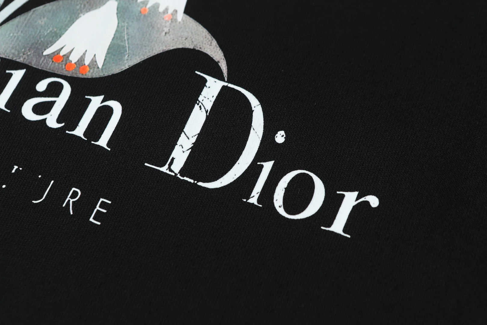 Knitted printed sweatshirt