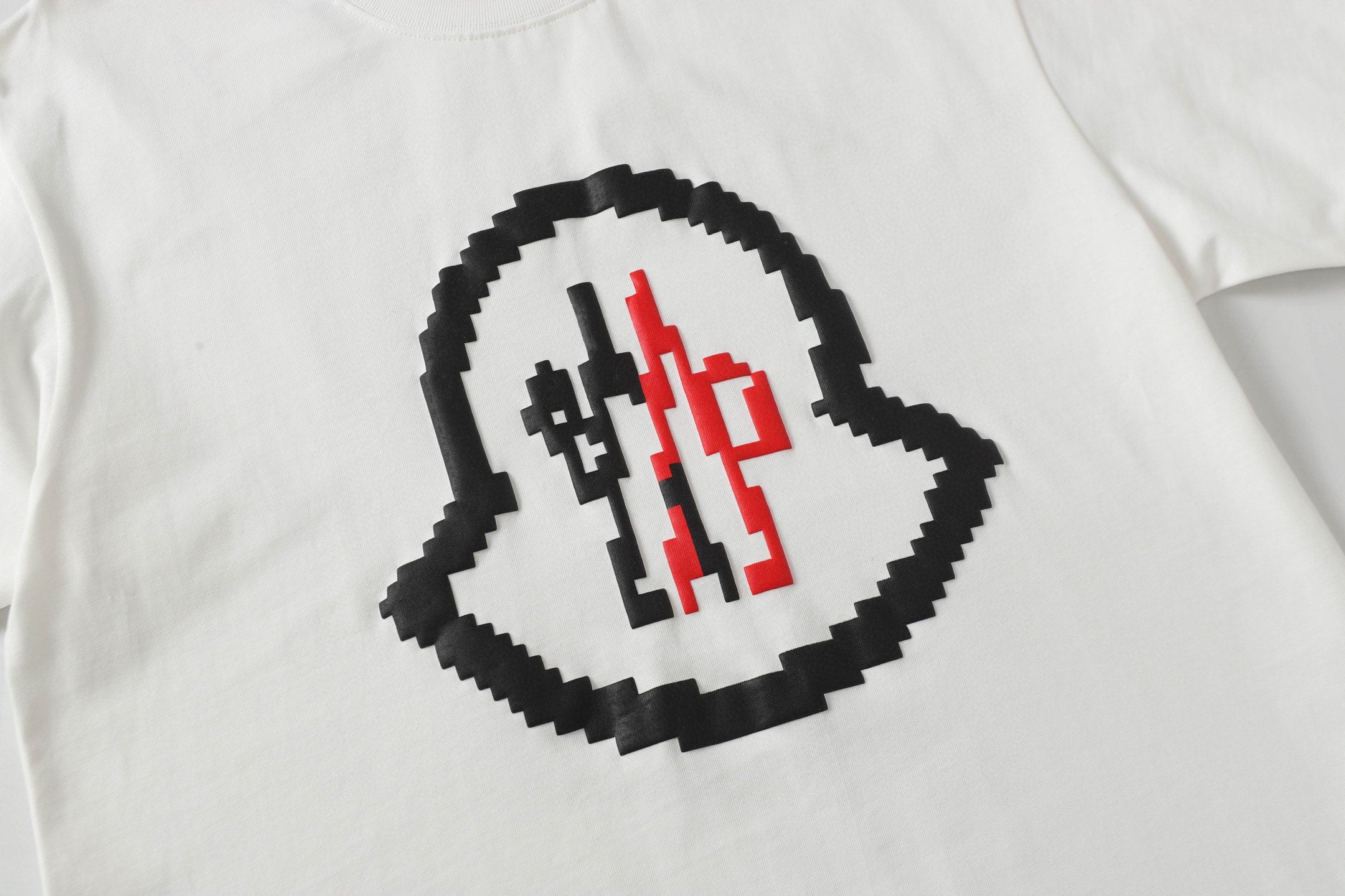 Foam round neck cotton T-shirt