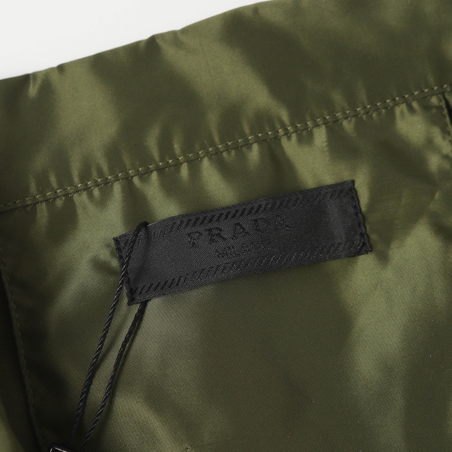 Green Nylon pocket T-shirt