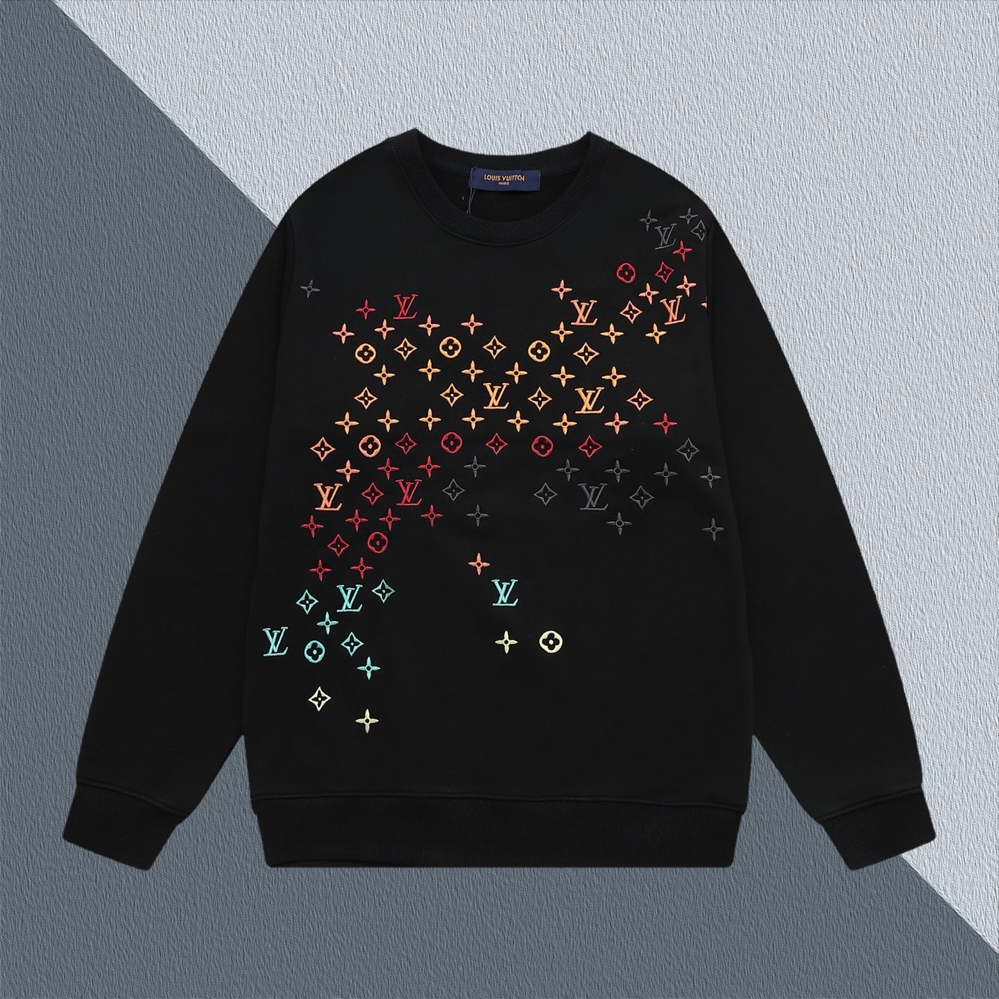 Colorful embroidered sweatshirt