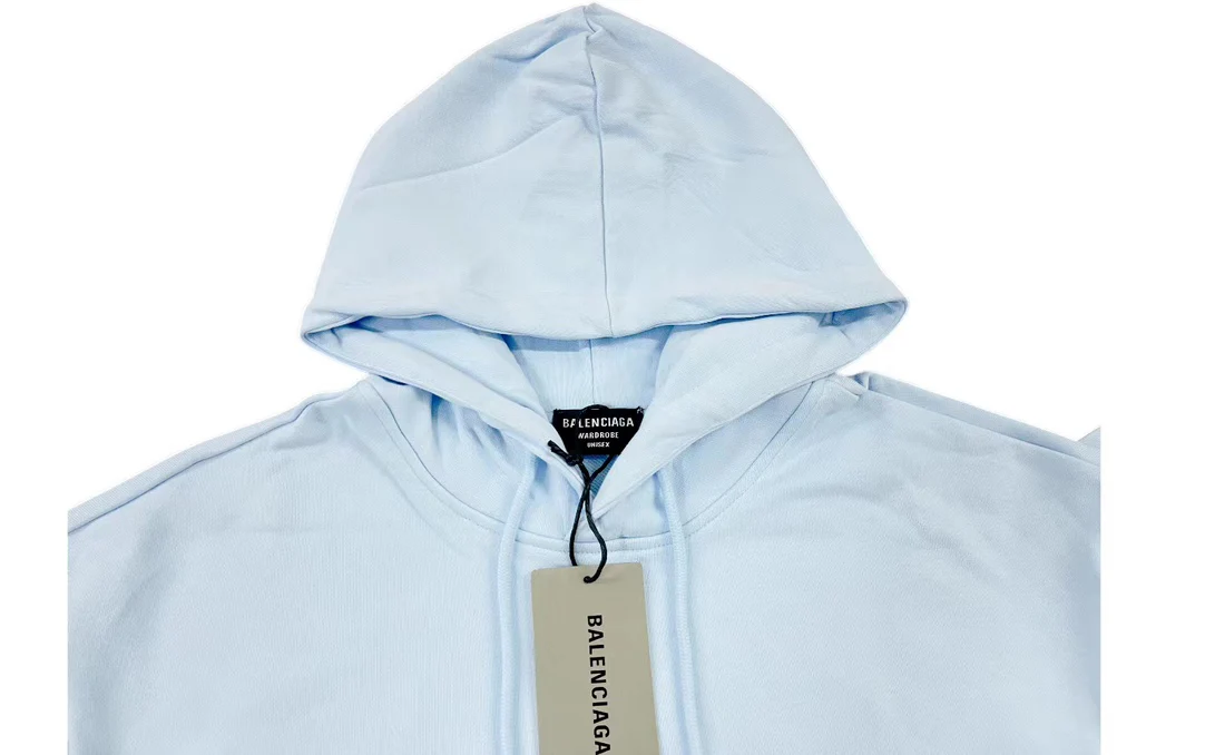 Printed cotton hooded sweatshirt