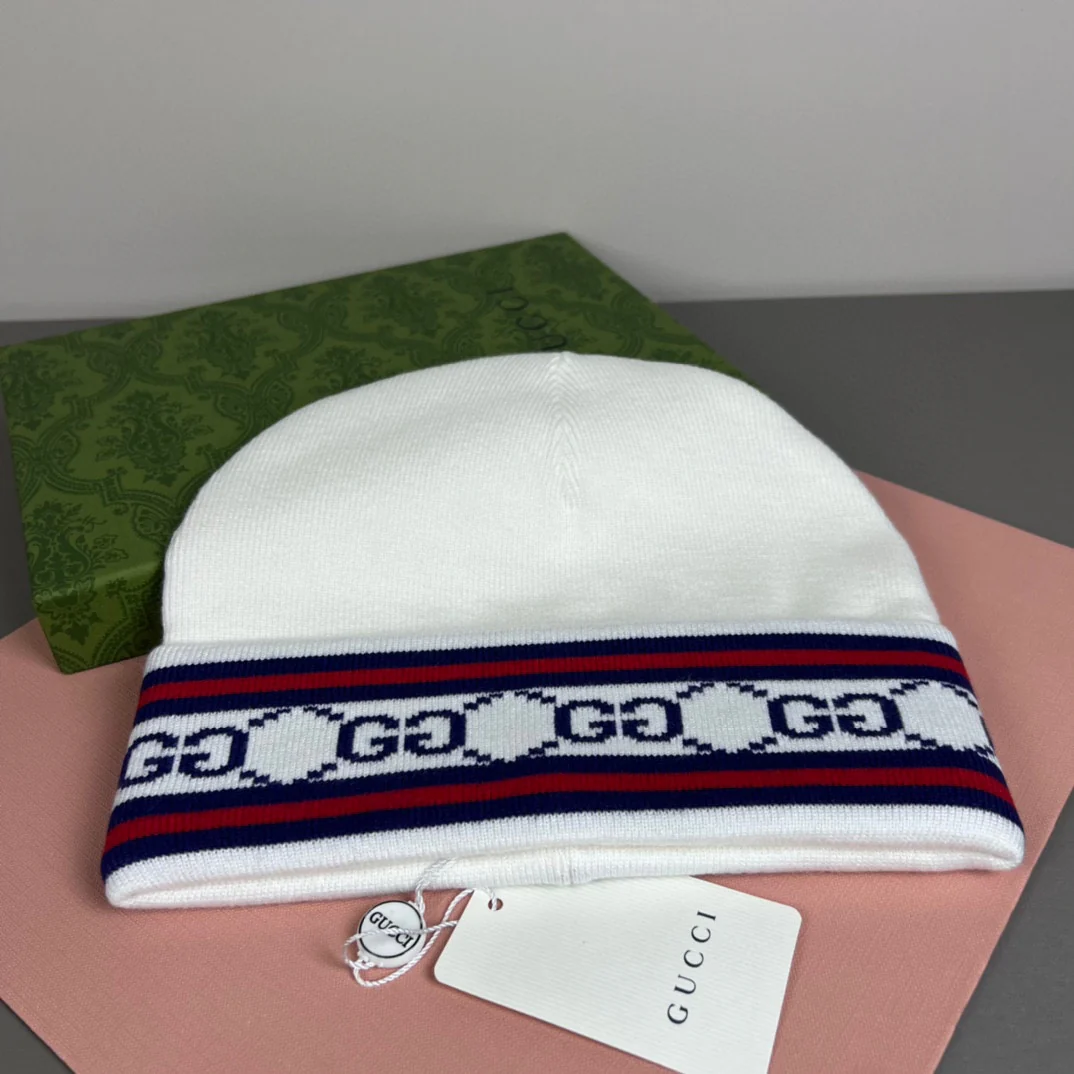 Jacquard Cashmere Knitted  Beanie
