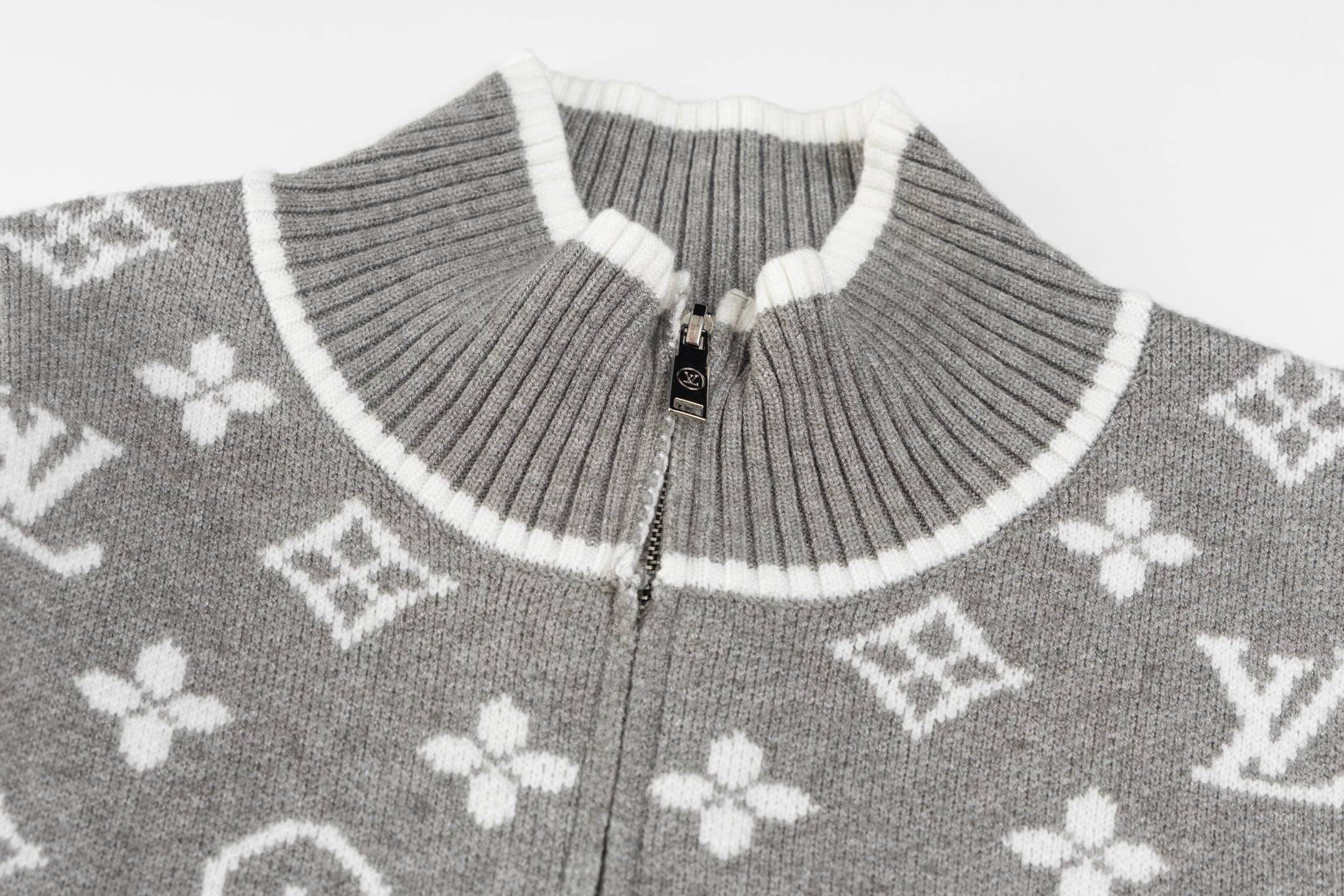 Full Embroidered Knitted Jacket