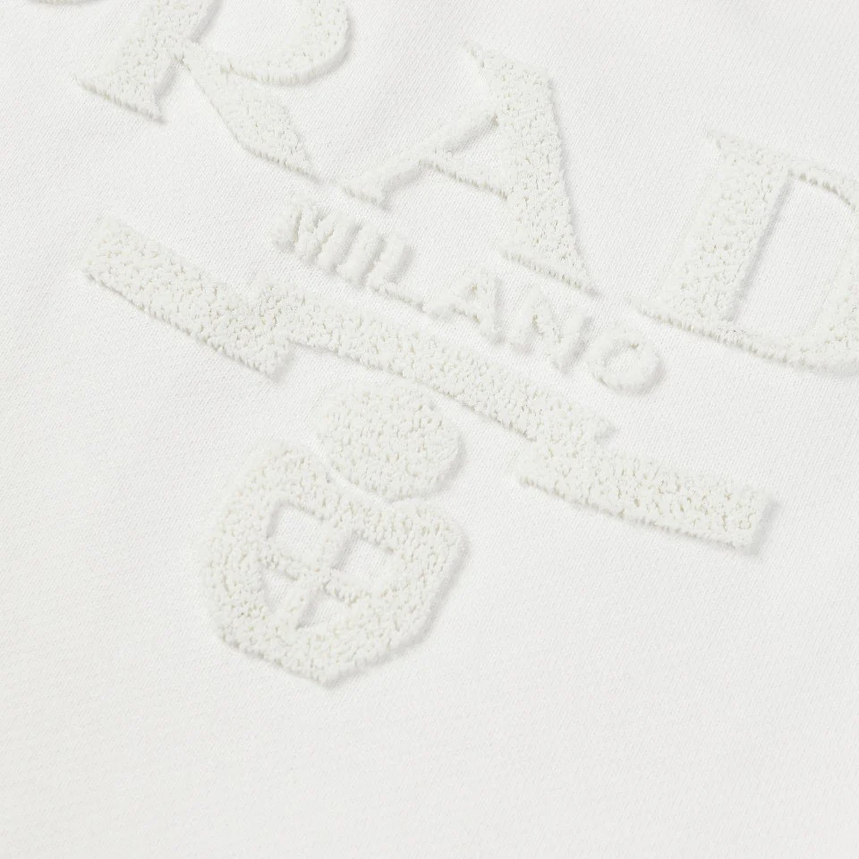 3D embroidered cotton sweatshirt