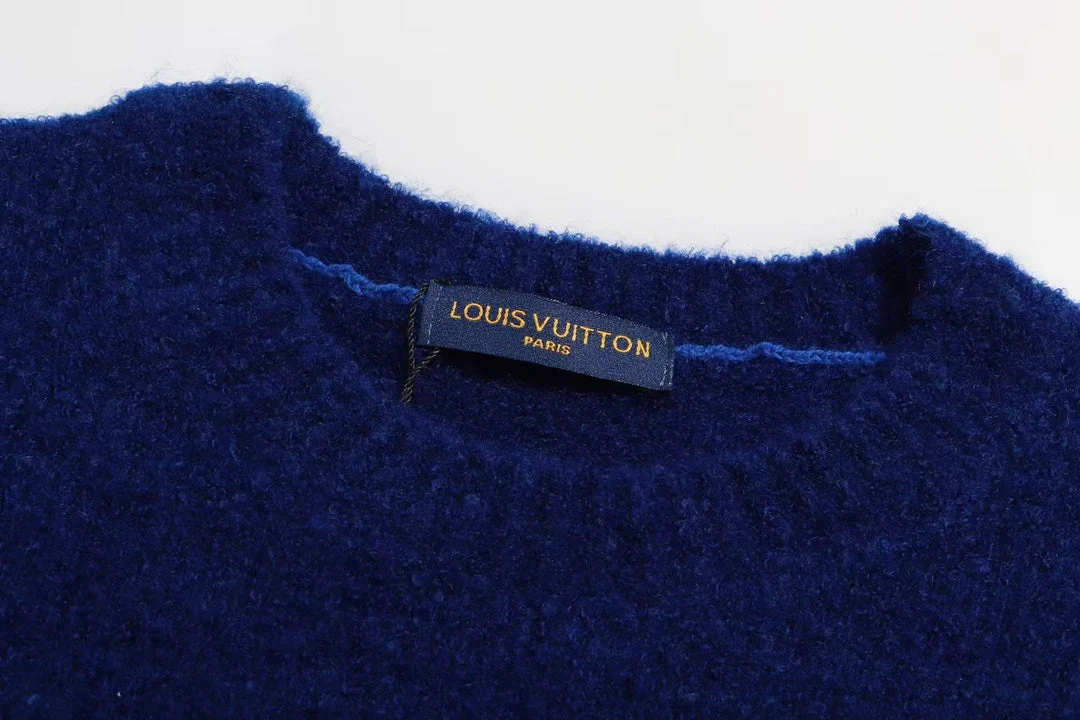 Double-faced jacquard cashmere sweatshirt