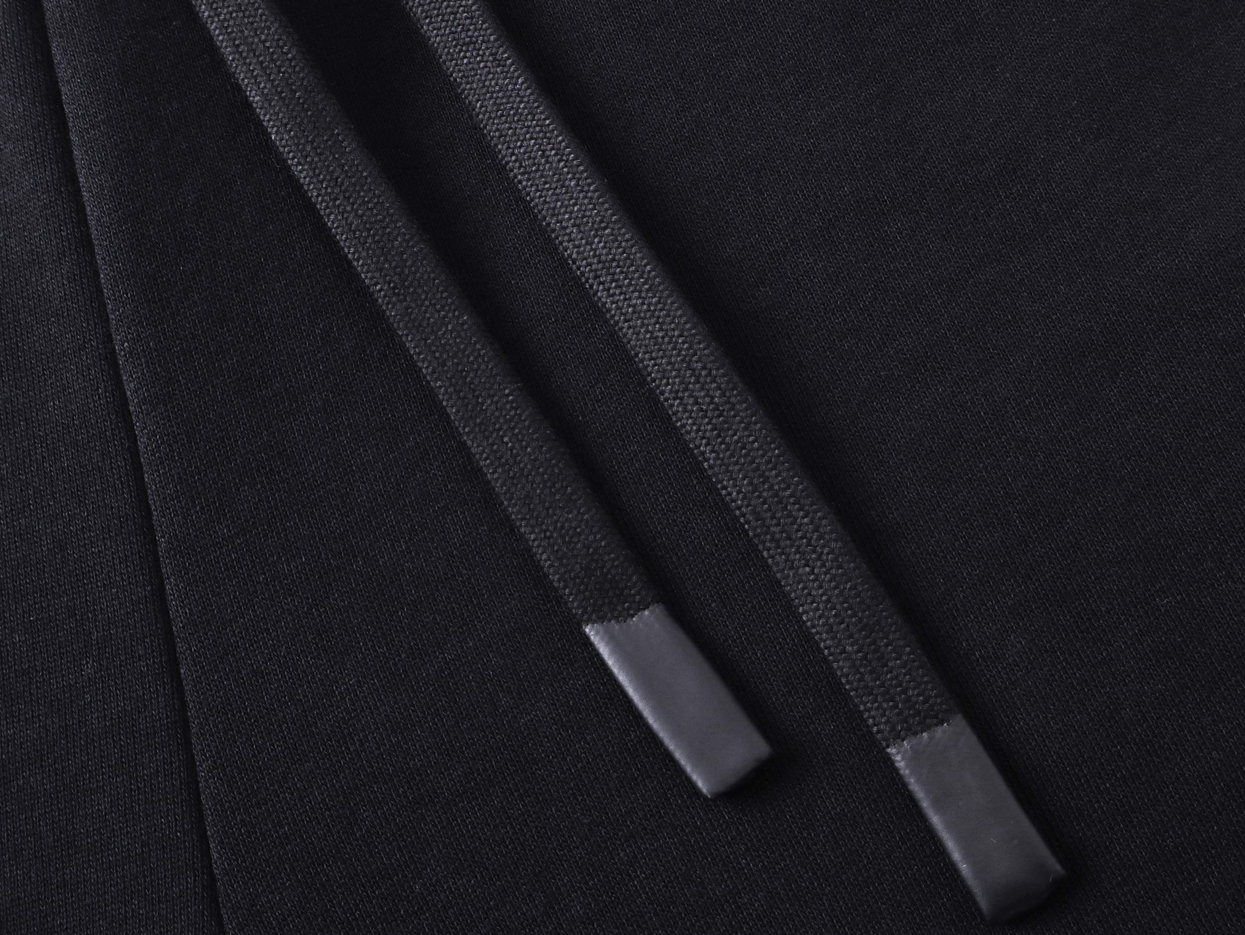 Printed drawstring casual trousers