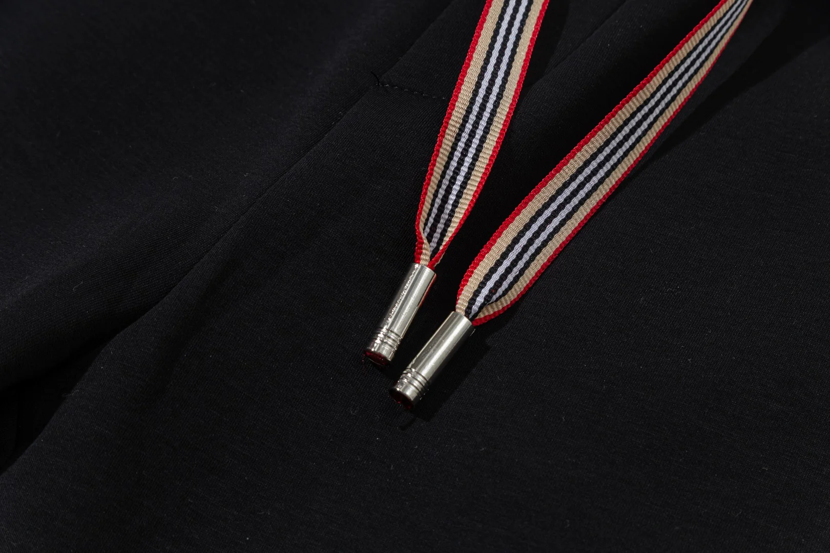 Embroidery cotton drawstring trousers