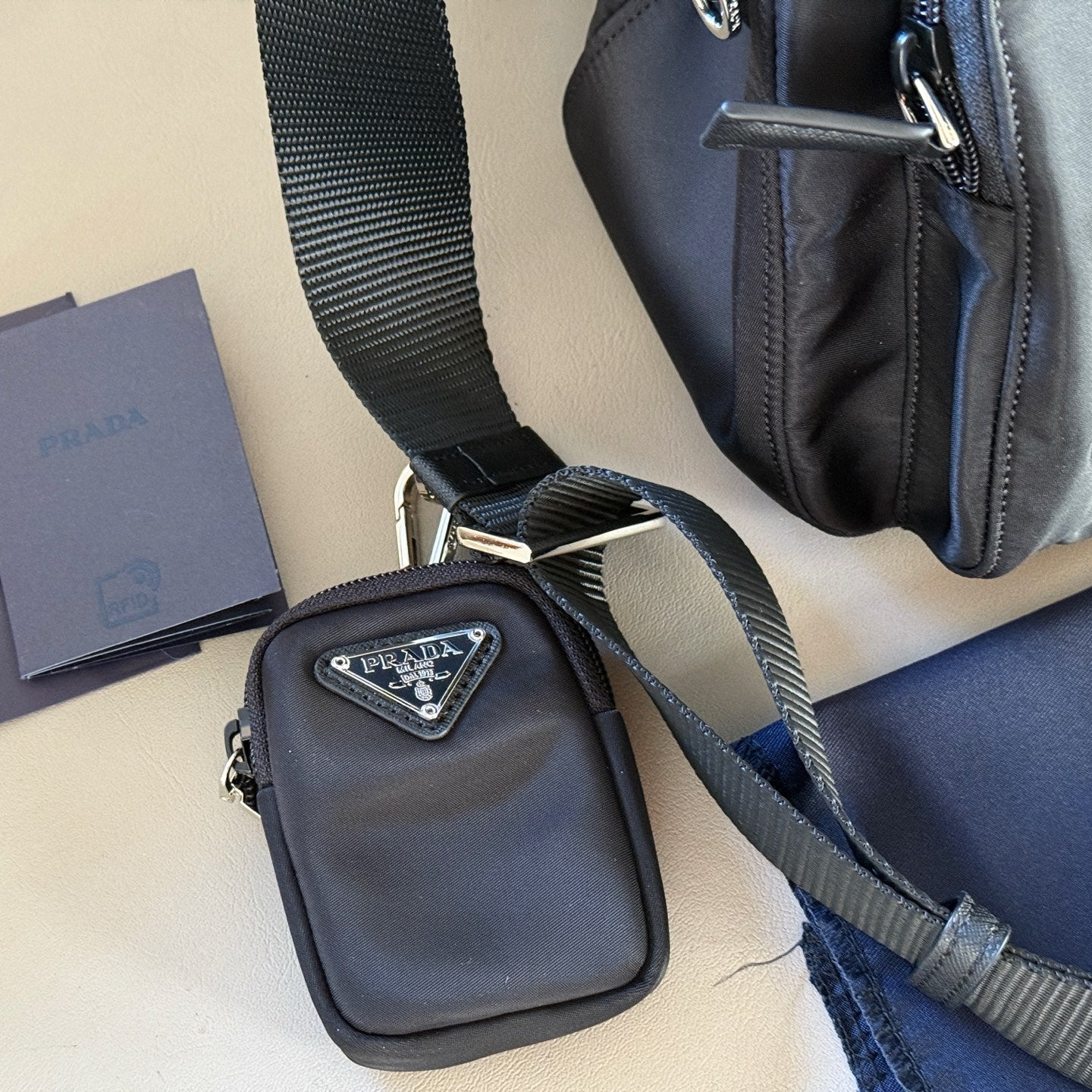 Unisex Recycled Nylon Crossbody Bag