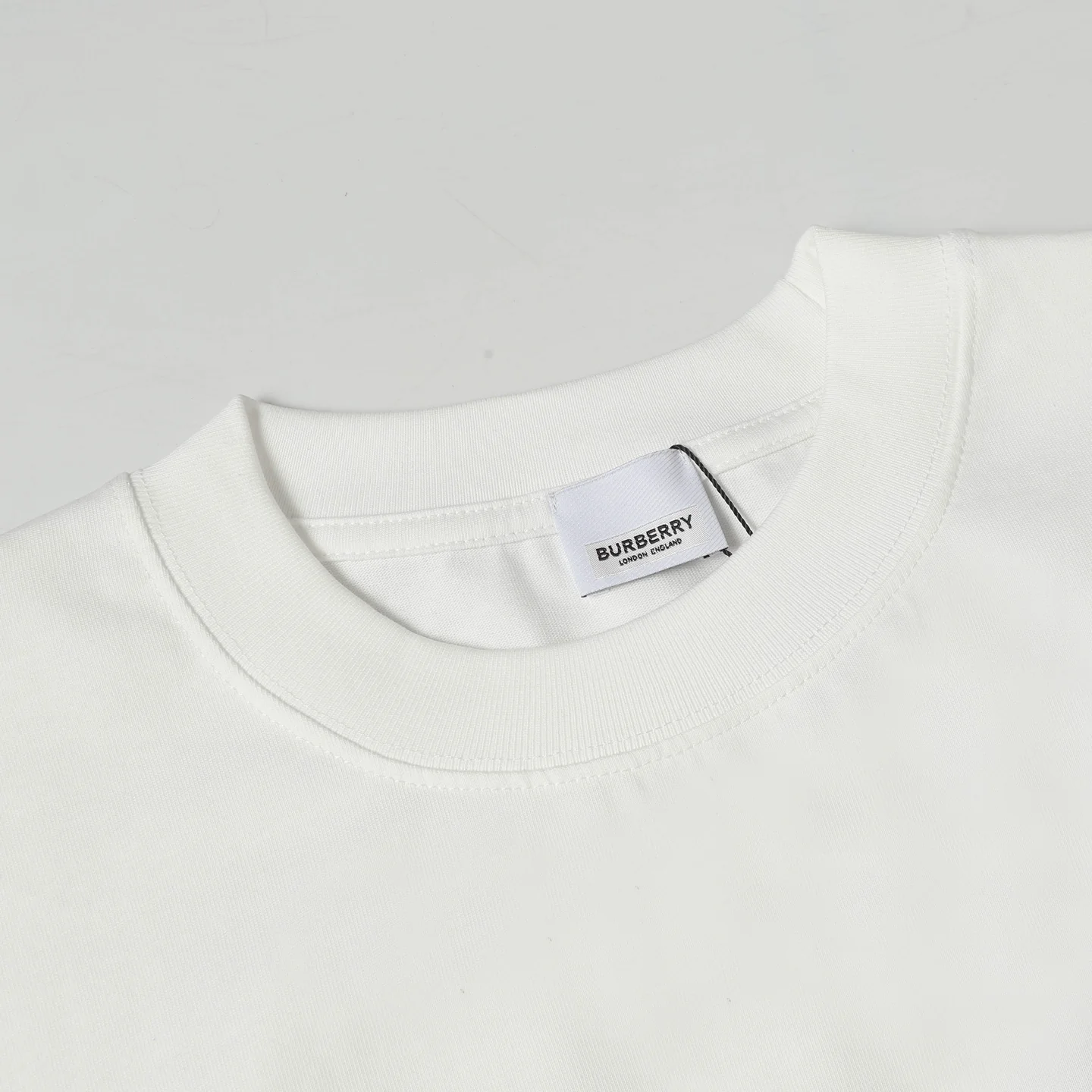 Embroidered crew neck cotton T-shirt