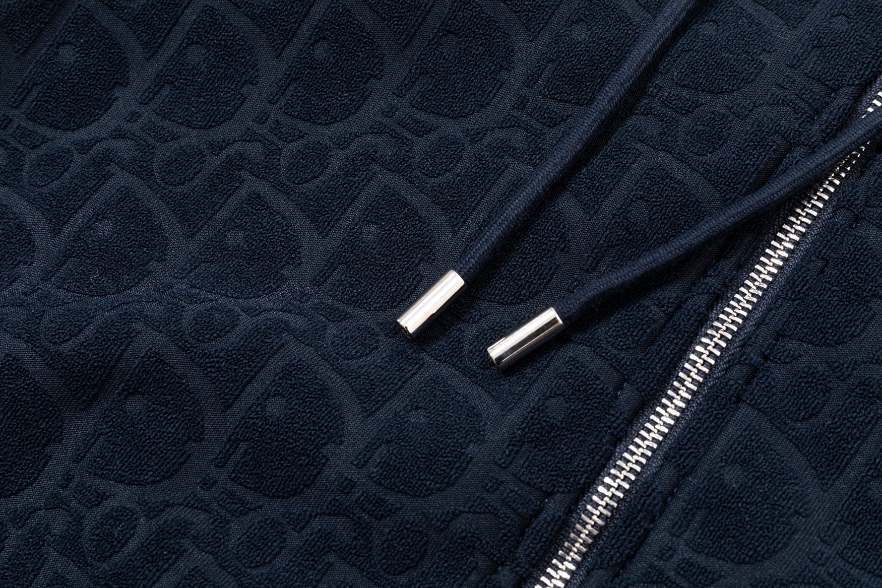 Printed zip-up hooded sweatshirt