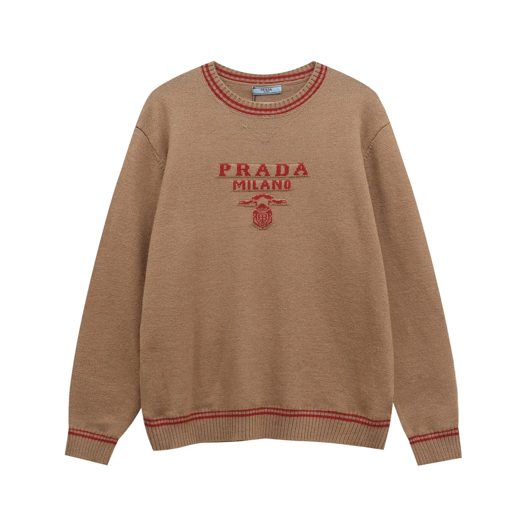 Jacquard Knitted Cashmere Sweater
