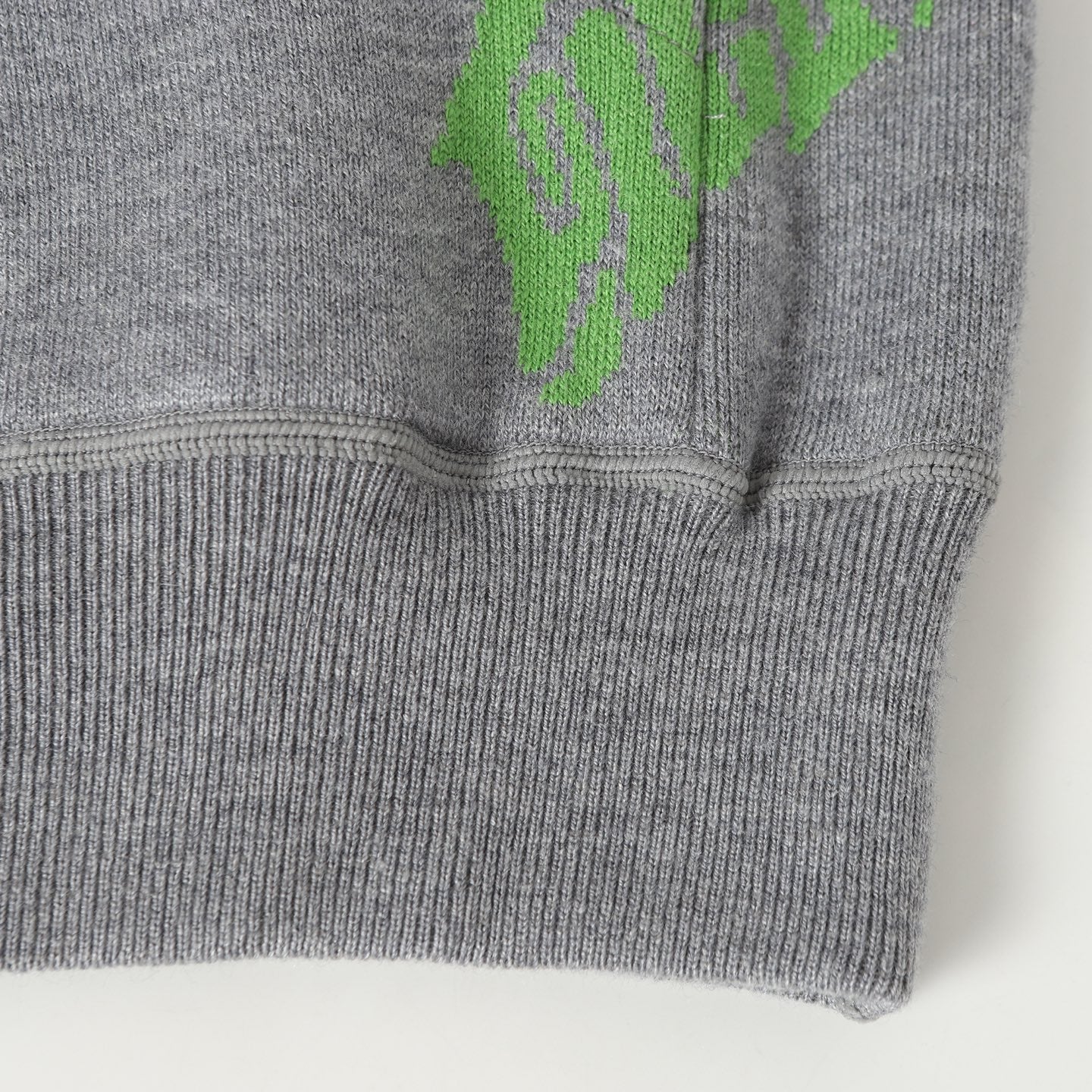 Double-faced jacquard hooded sweatshirt