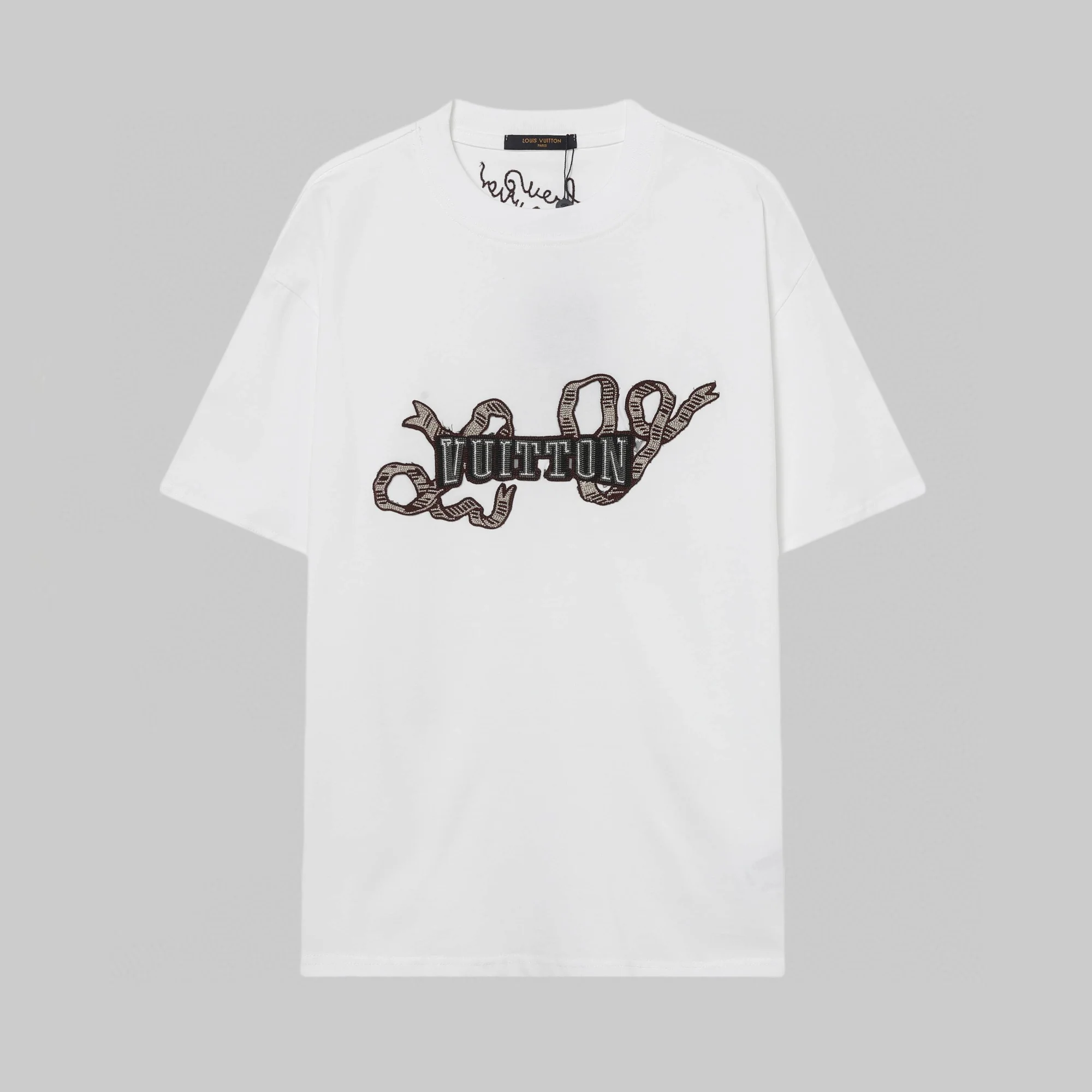 Embroidered cotton T-shirt