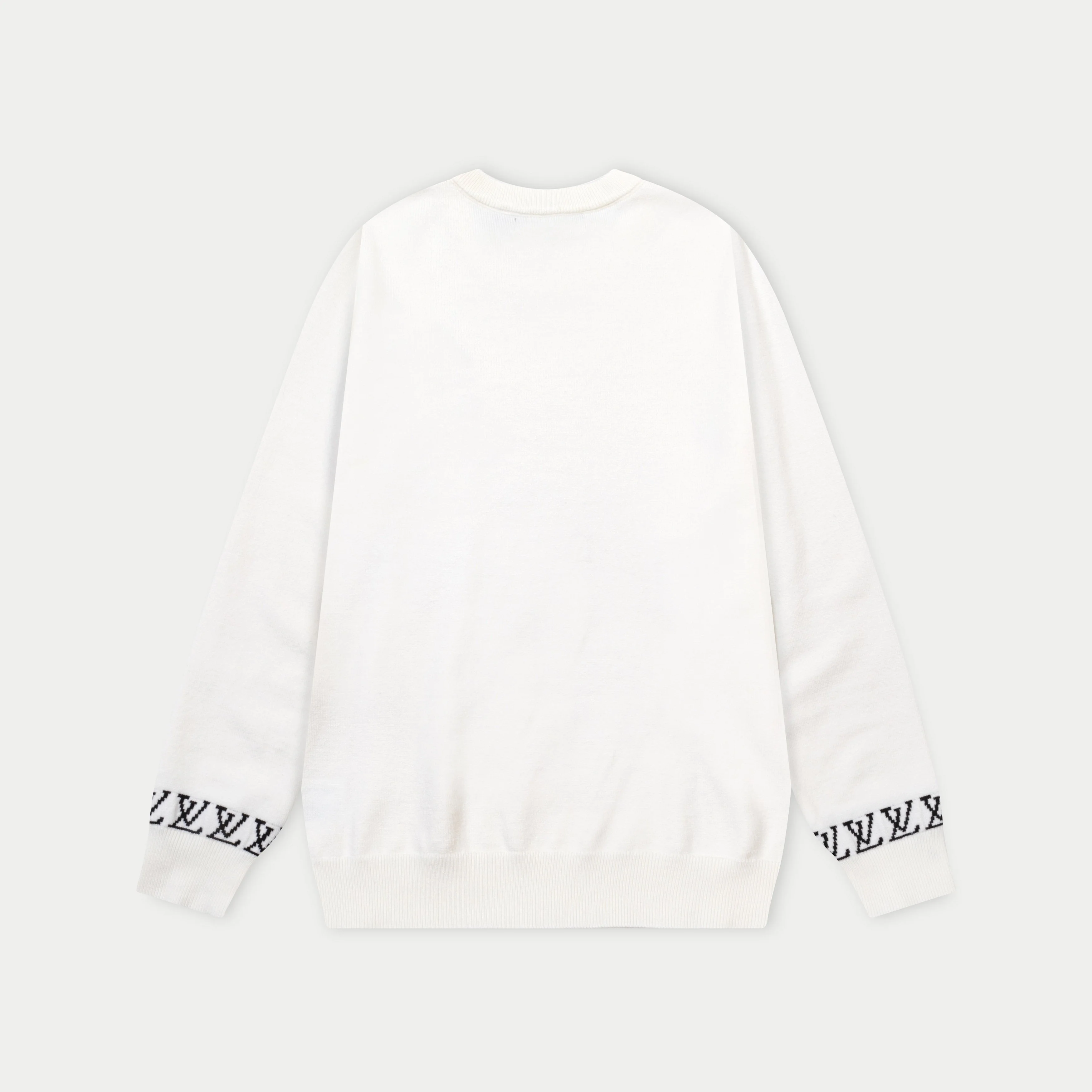 Knitted jacquard cashmere sweater