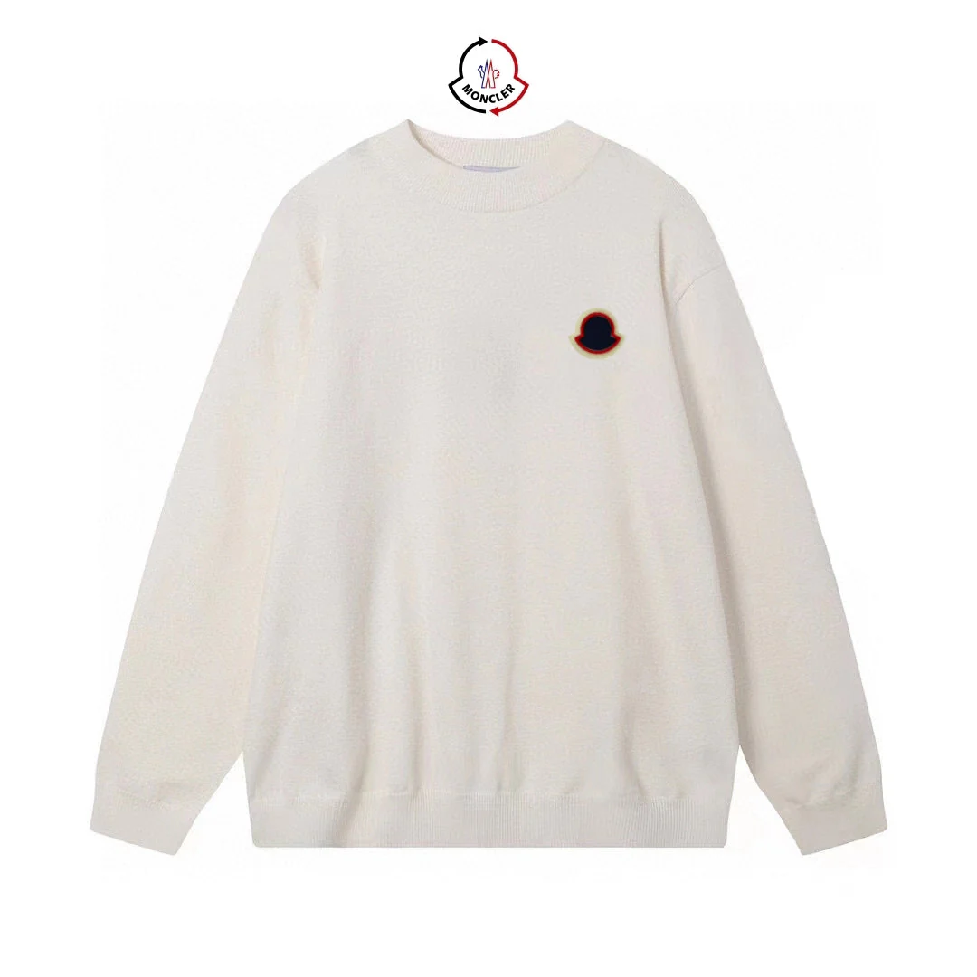 knitted embroidered sweatshirt