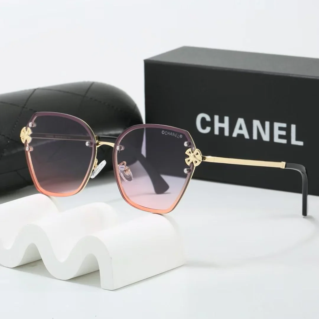 7 colors frameless metal thin lens sunglasses