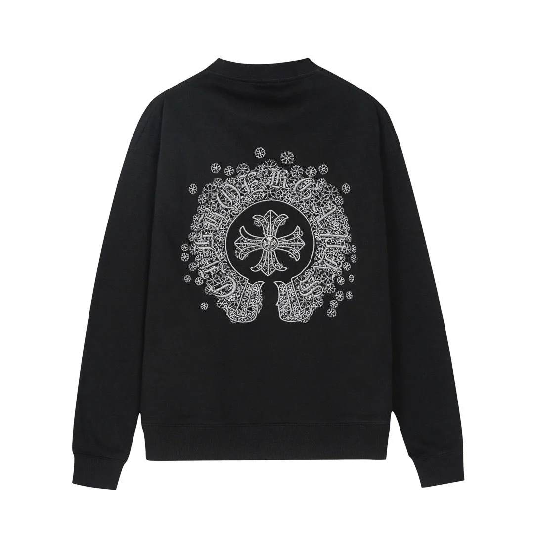 Embroidered cotton sweatshirt