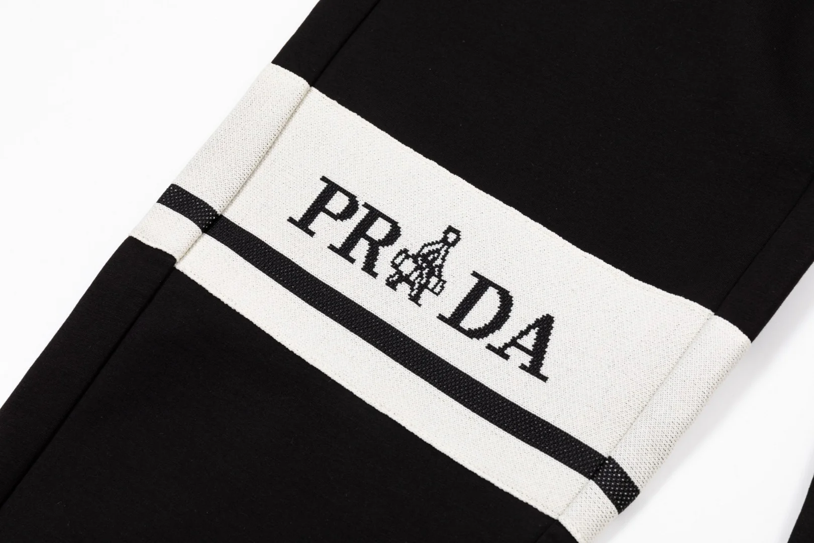 Triangle  cotton drawstring trousers