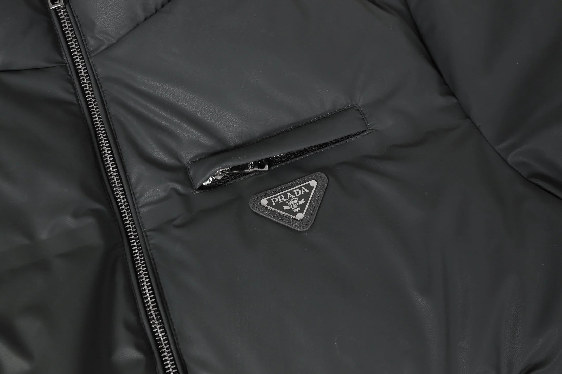 Stand Collar Grey Down Jacket