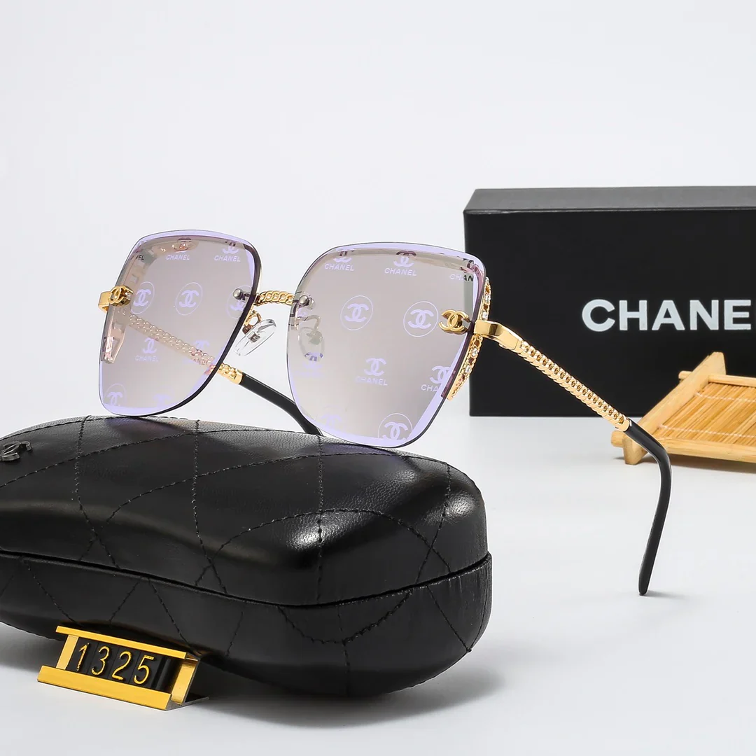 8 colors rimless thin lens metal sunglasses 1325