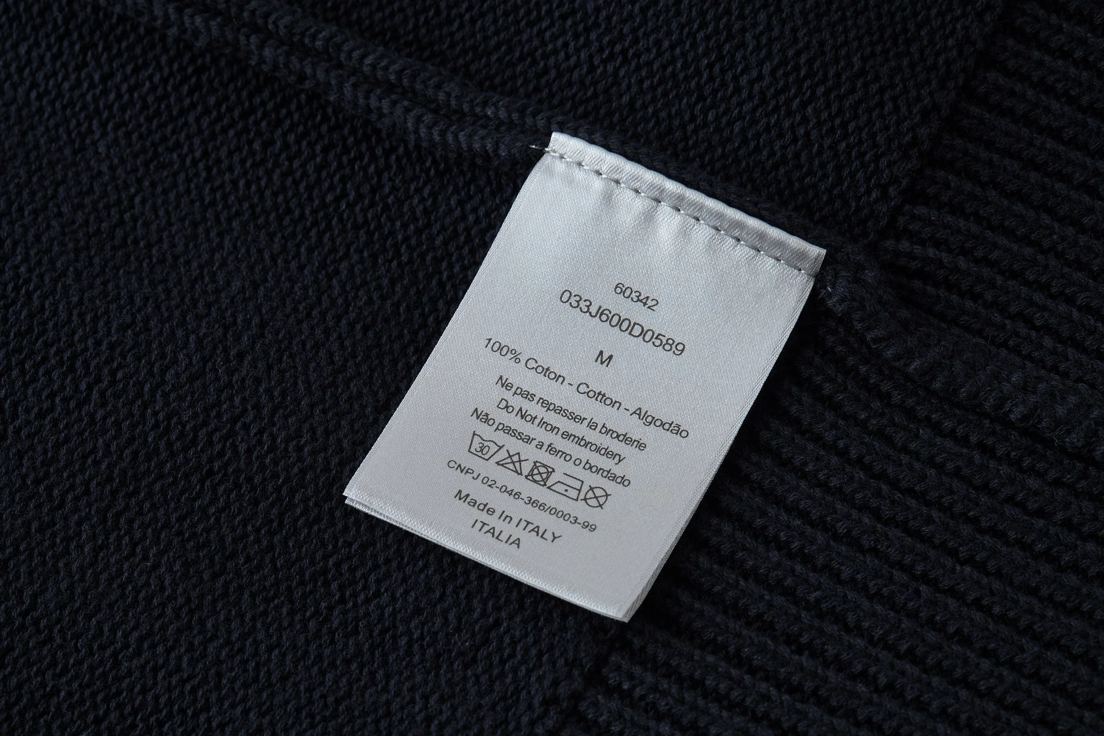 Knitted jacquard cashmere sweatshirt
