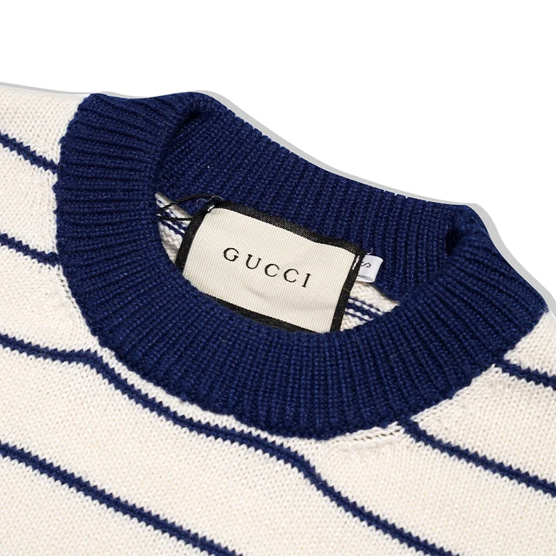 knitted embroidered sweatshirt