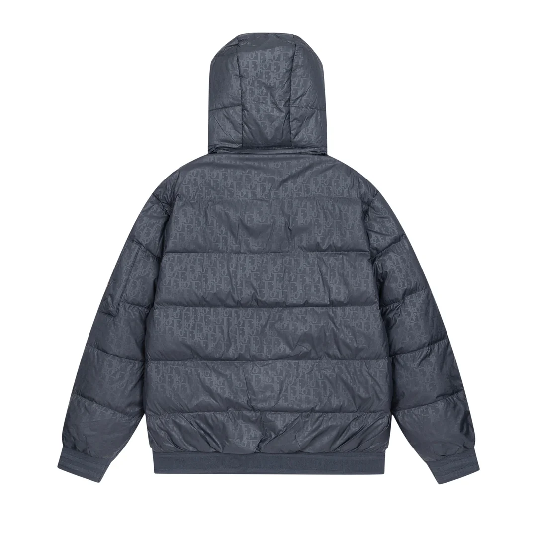 Removable jacquard down jacket