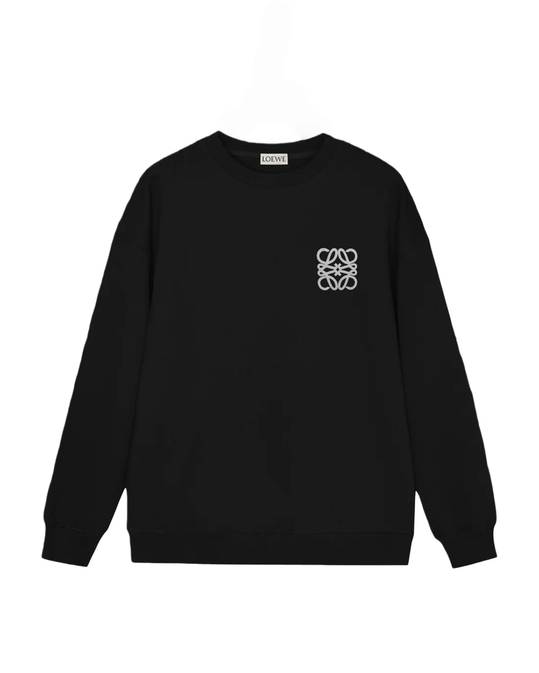 Pleated foam lettering sweatshirt