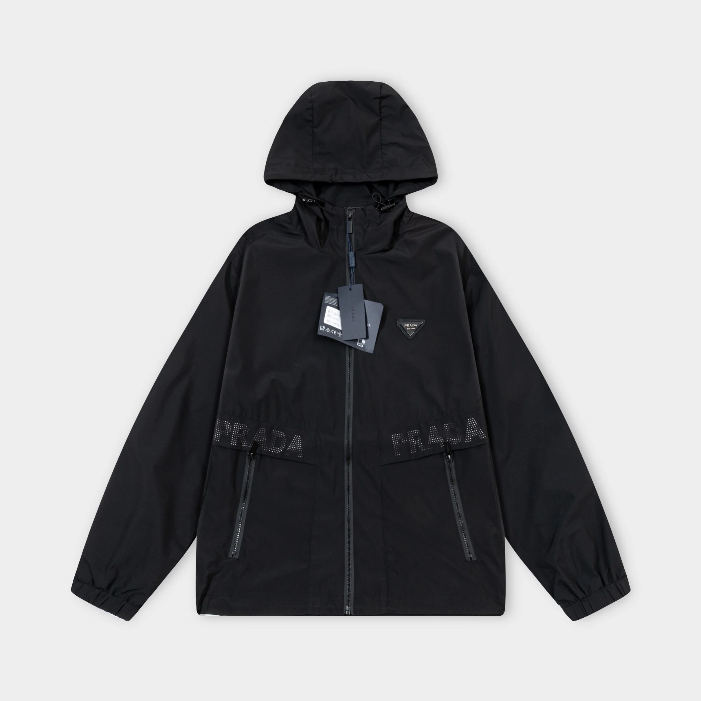Nylon thin hooded jacket