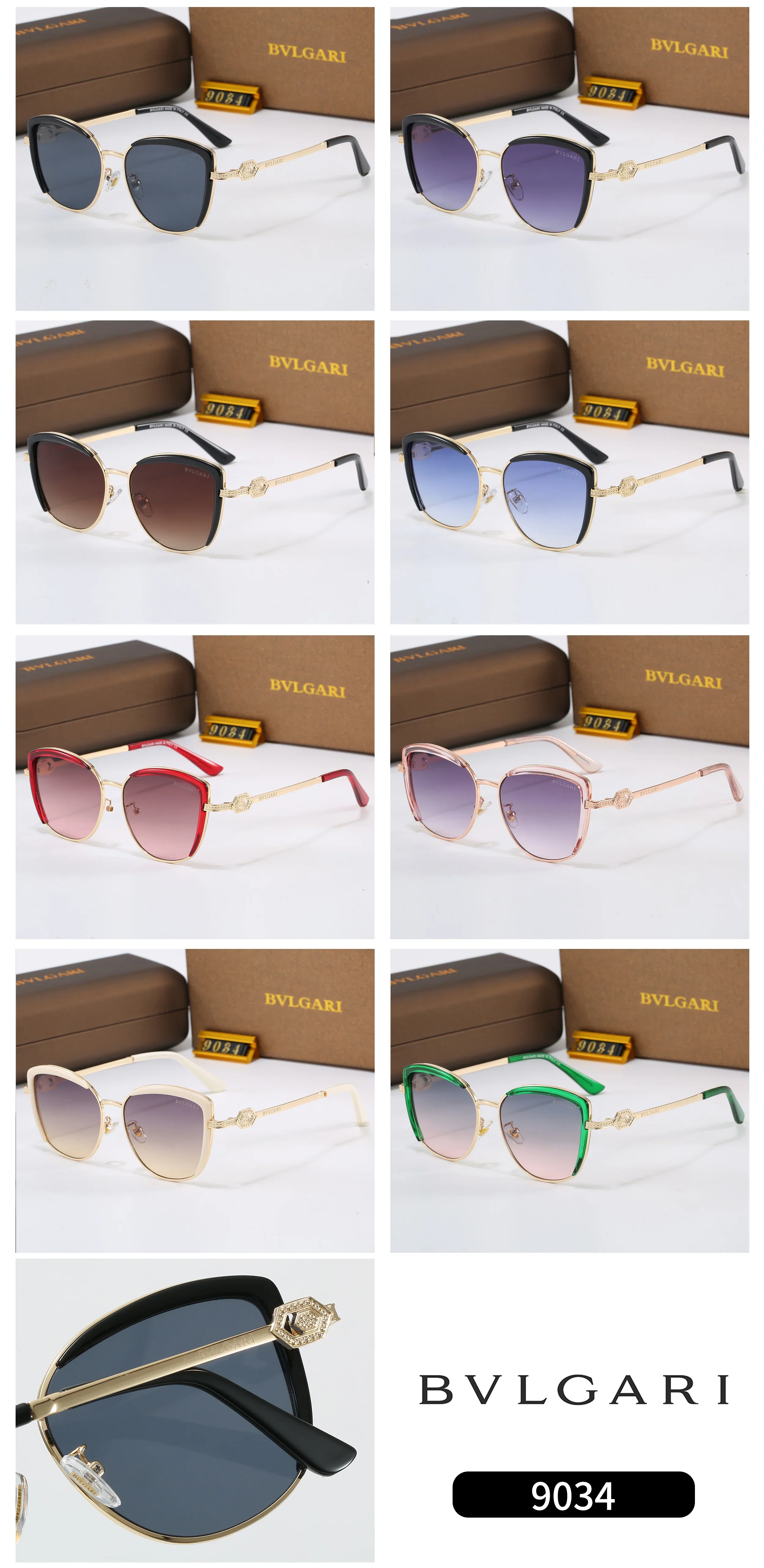 8 colors New fashion and practical sunglasses  9034