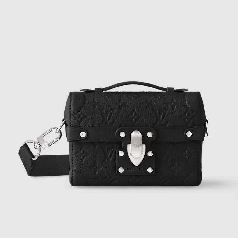 Black Men's Box Bag
