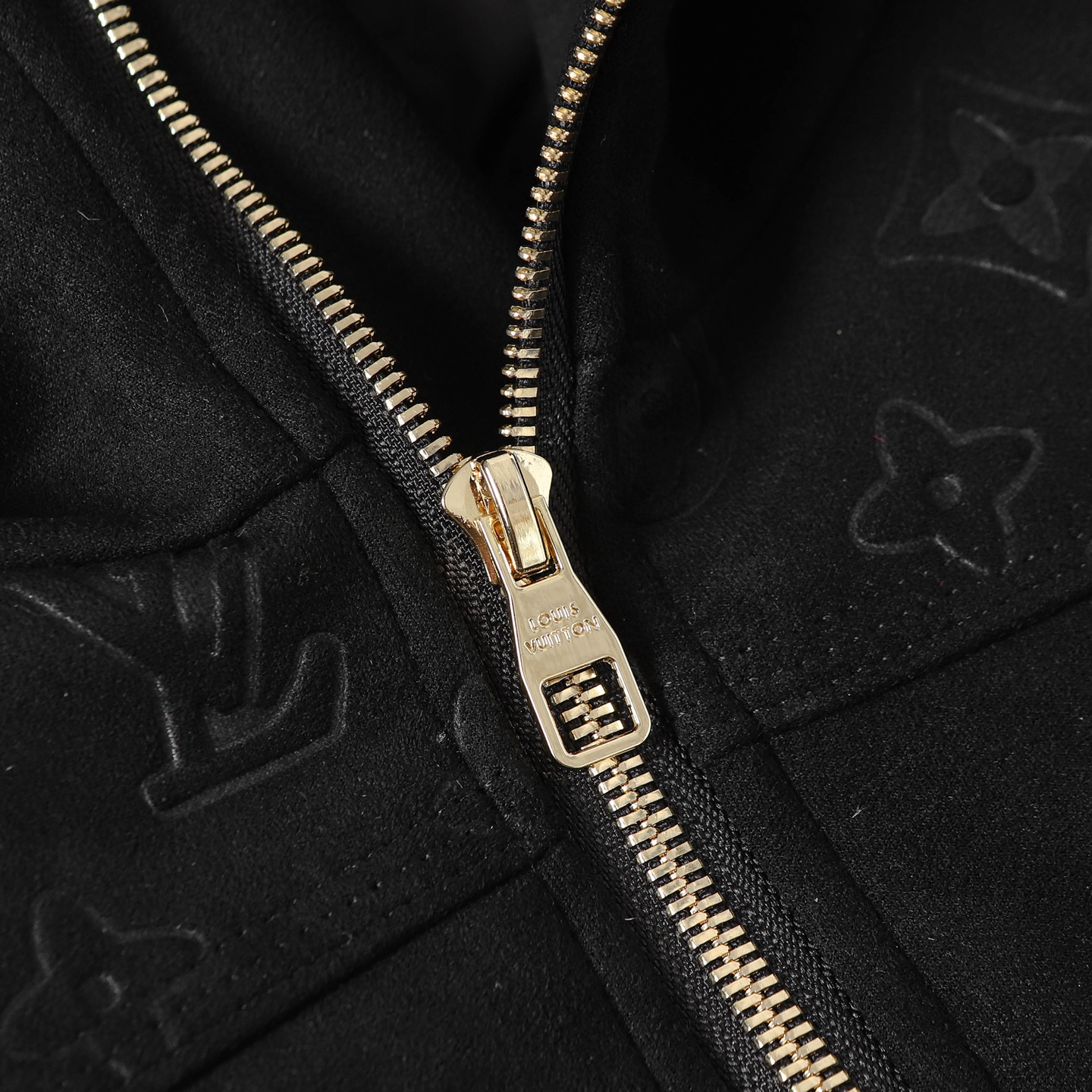 Stylish suede jacquard down jacket