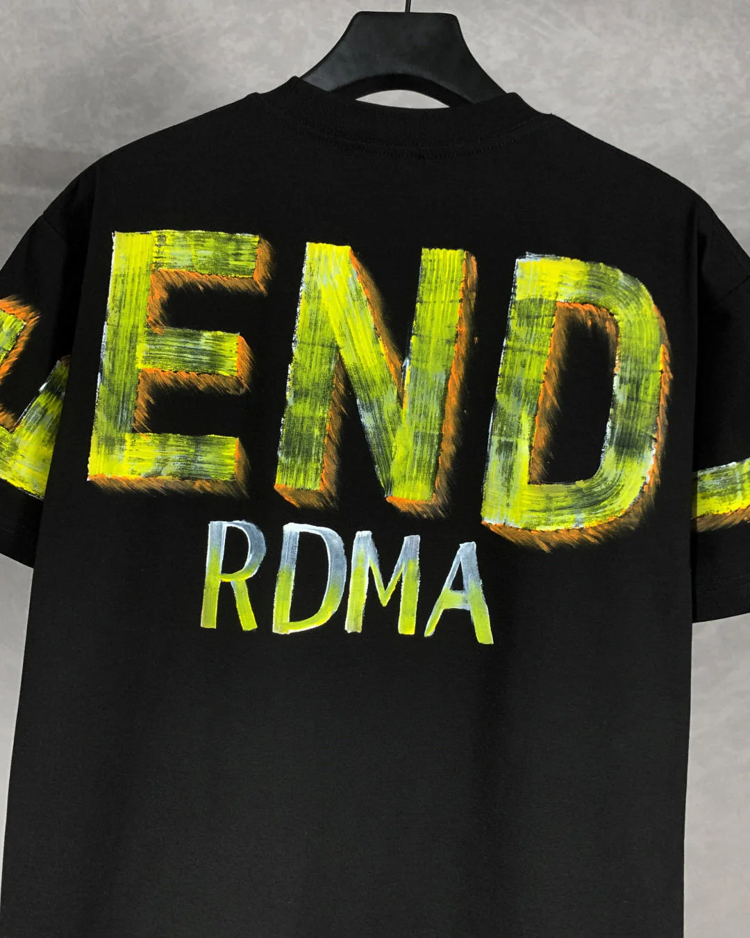 Hand-painted printed T-shirt