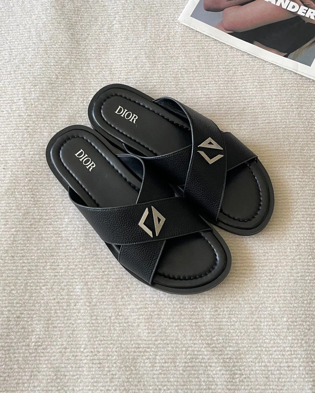 Men's canvas cross slippers