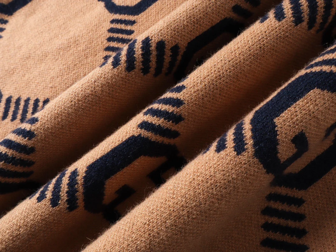 Jacquard Knitted Cashmere Sweater