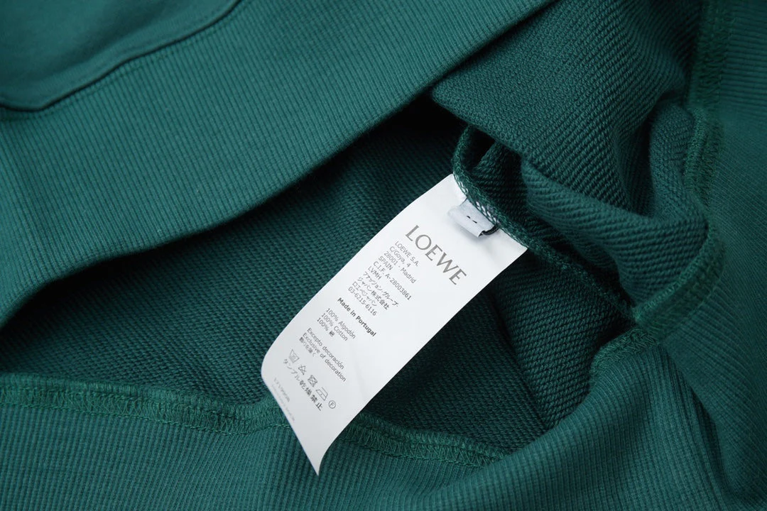 Embroidered cotton crewneck sweatshirt