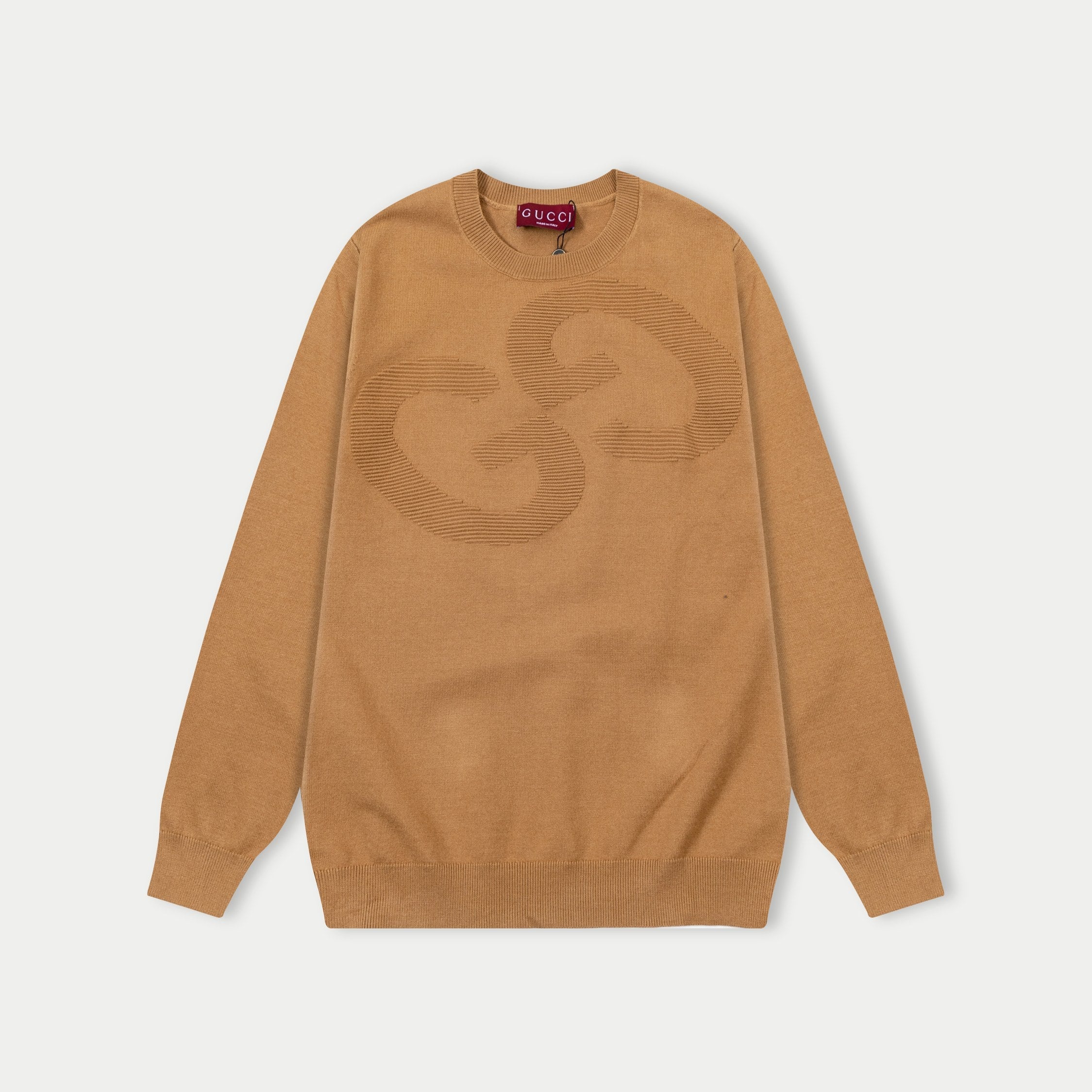 jacquard crew neck cashmere sweatshirt