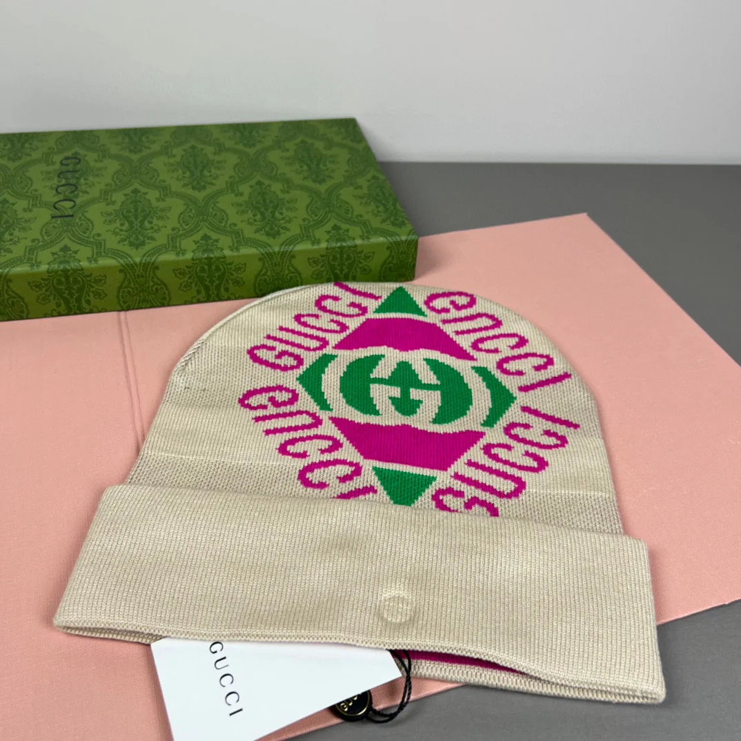 Jacquard Cashmere Knitted  Beanie