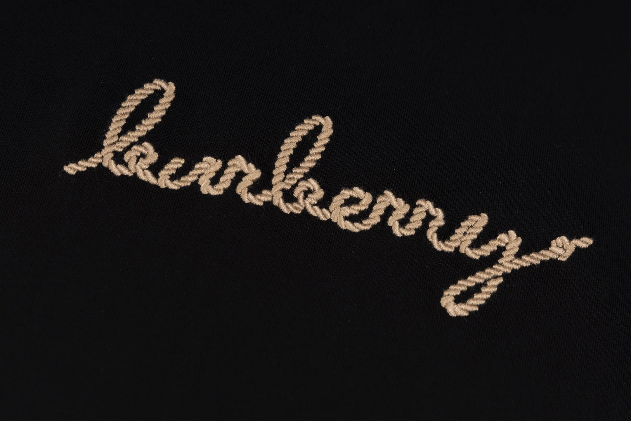 Double-sided embroidered cotton T-shirt