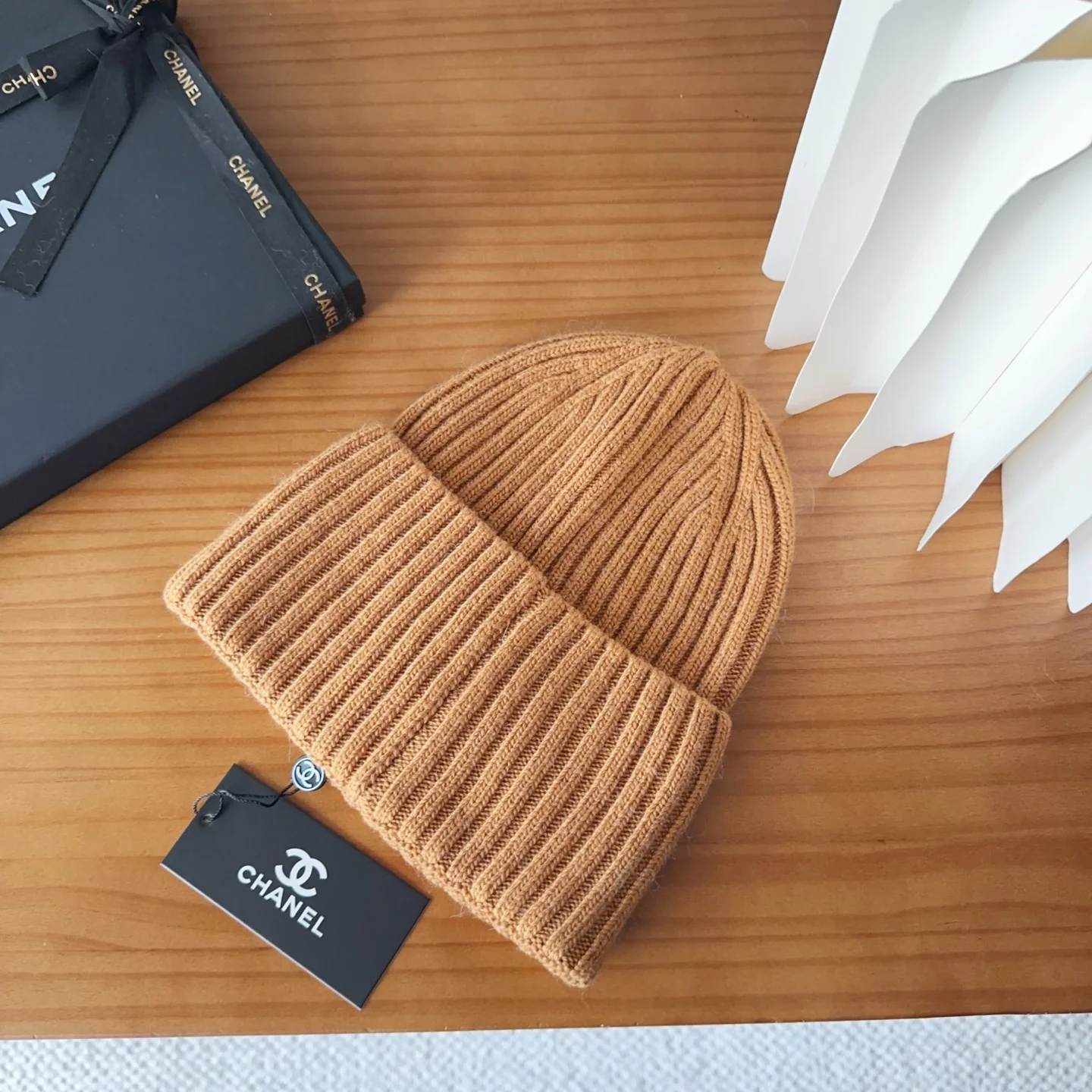 Embroidered Wool Knit Beanie
