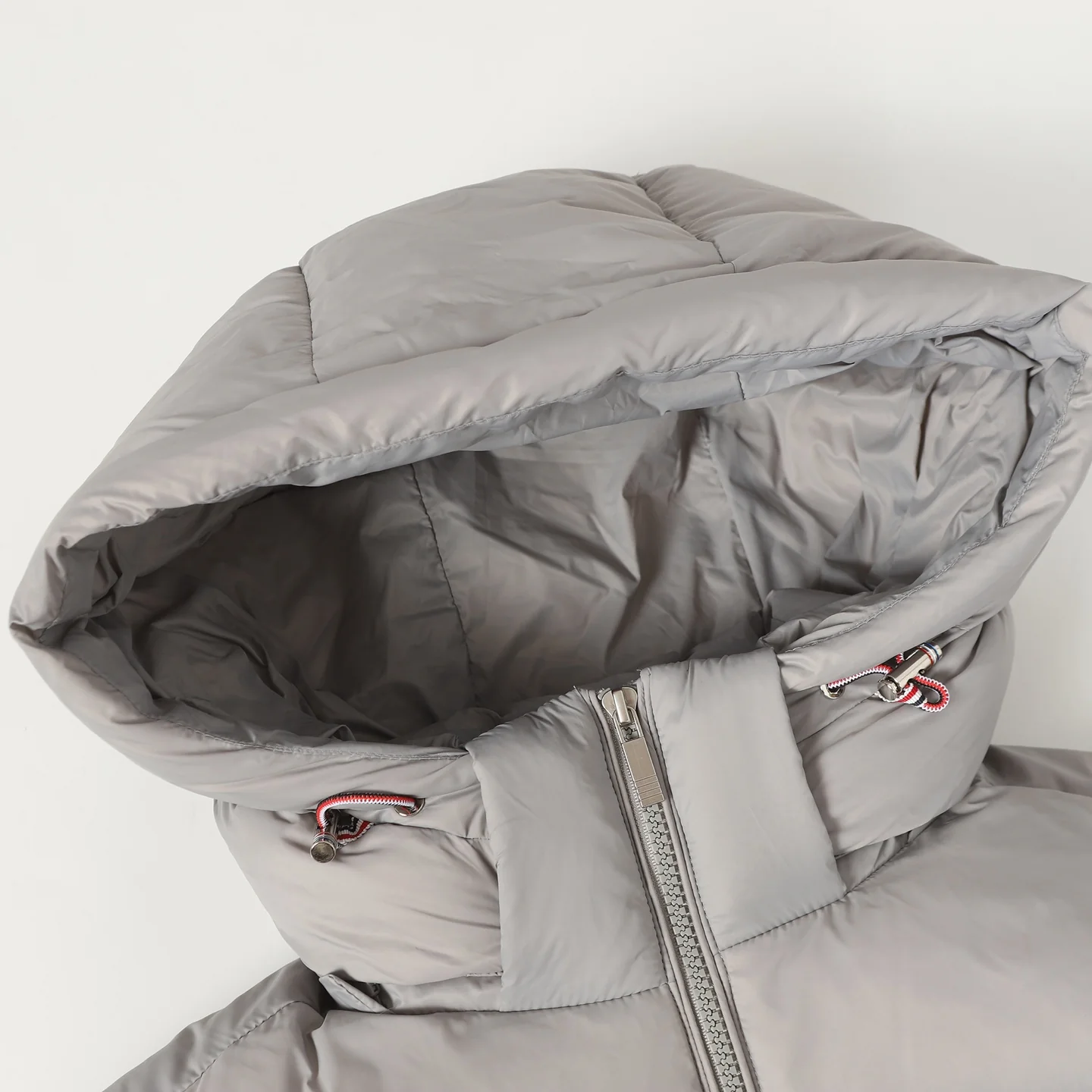 Web hooded down jacket