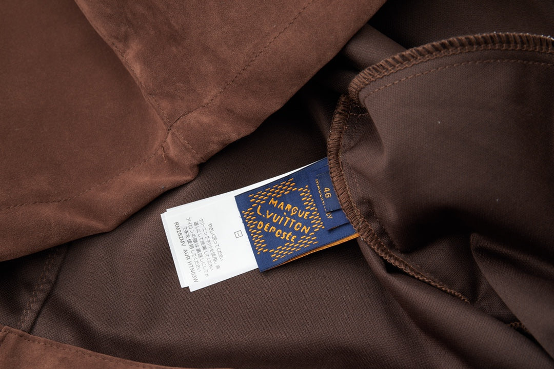 Suede leather jacket