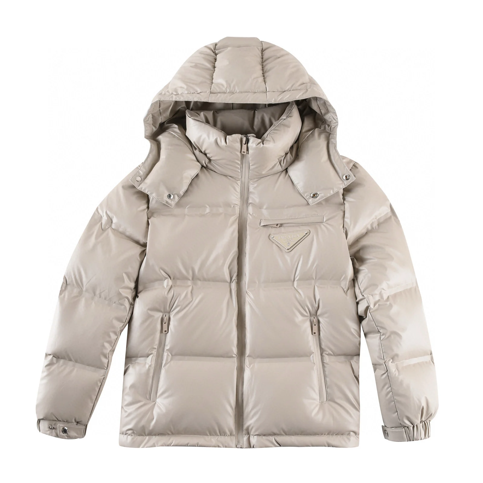 Stylish down hooded jacket