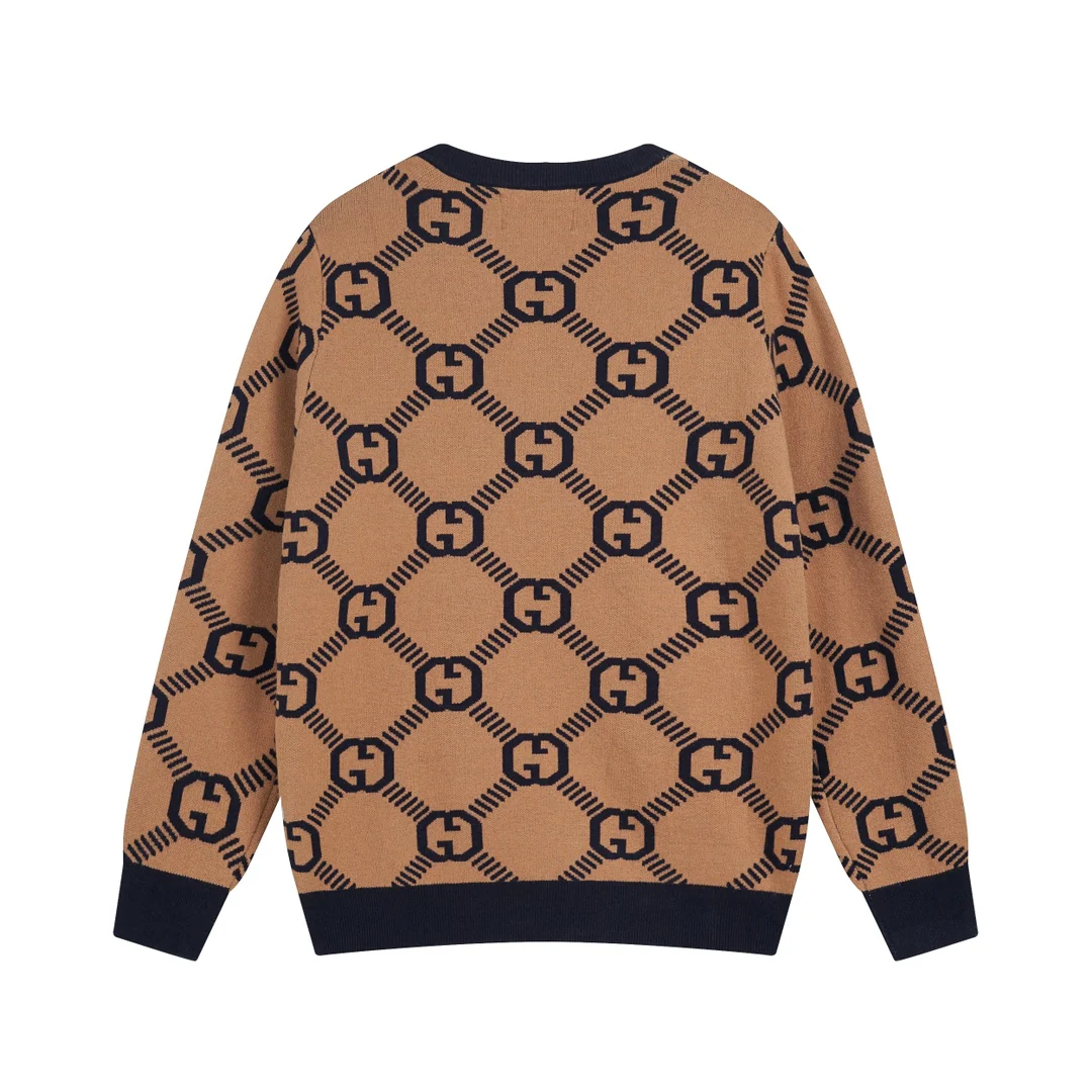 Jacquard Knitted Cashmere Sweater