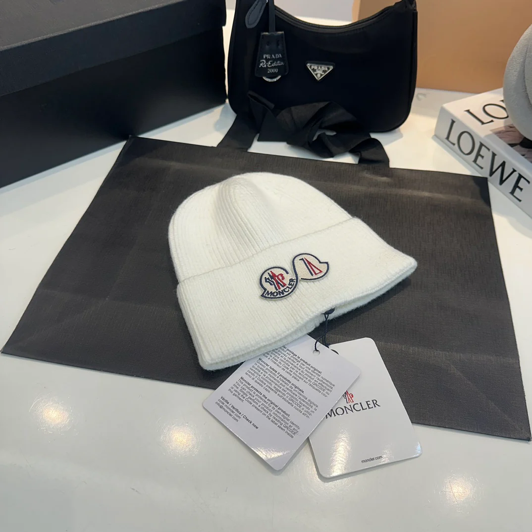 Embroidery Cashmere Knitted  Beanie