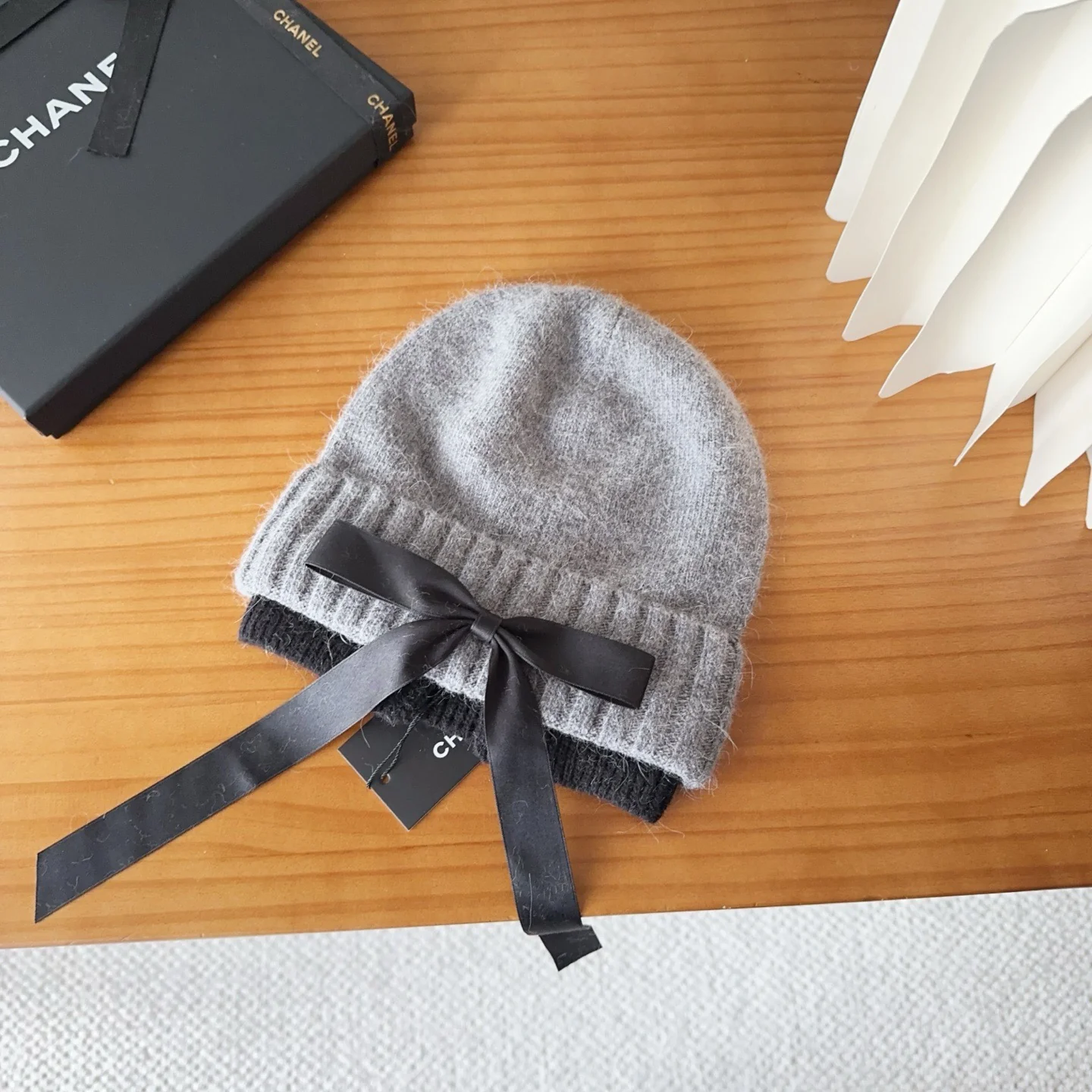 Double layer Cashmere Knitted  Beanie