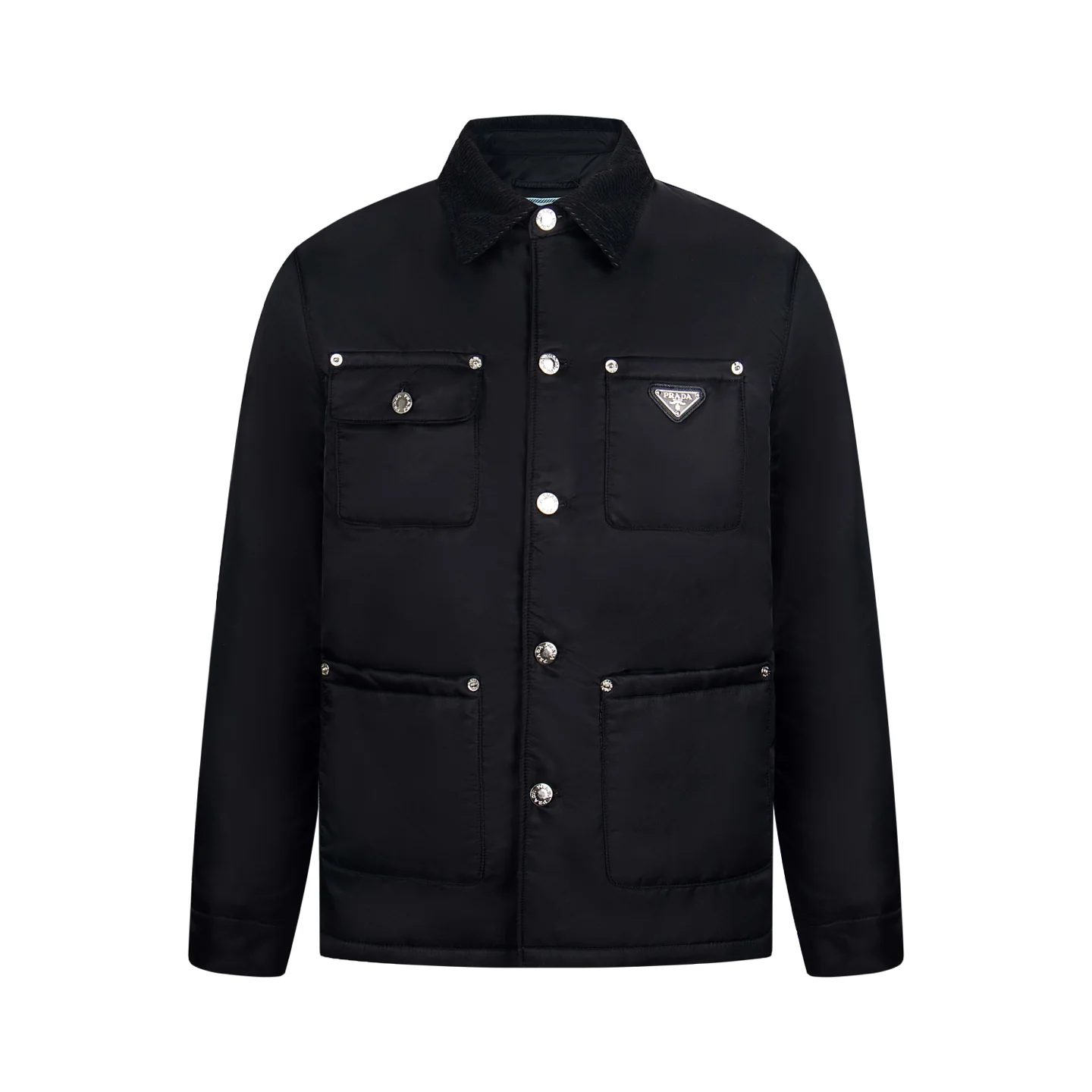 Lapel pocket cotton jacket