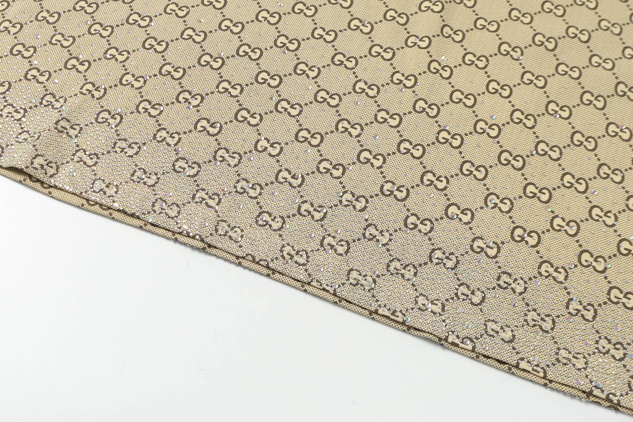 Jacquard rhinestone T-shirt