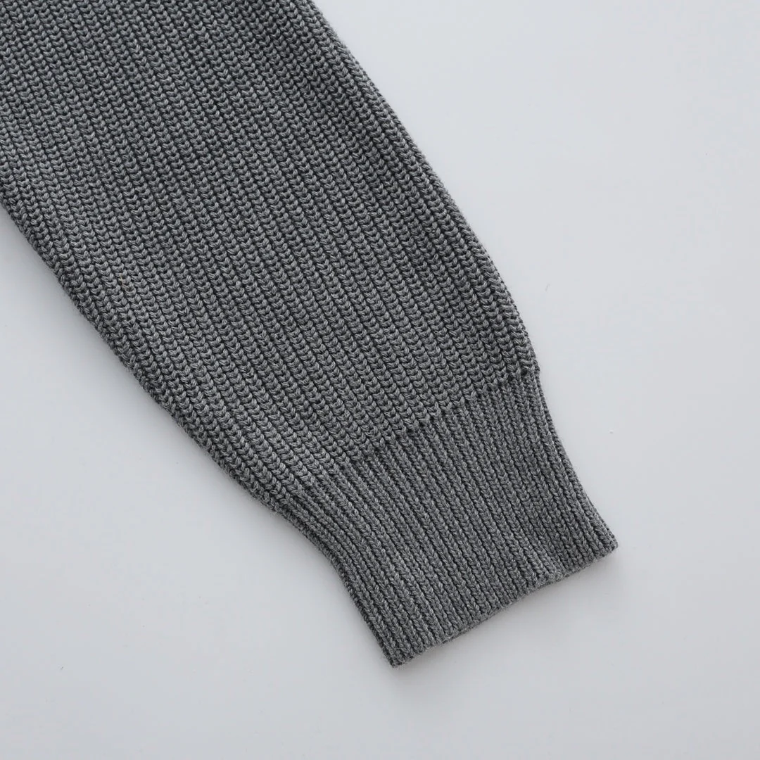 Cashmere embroidery hooded sweater