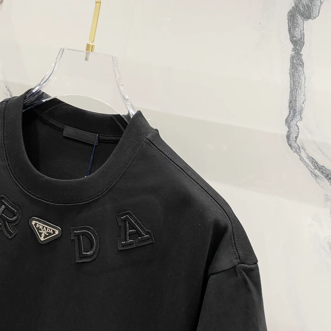 Fashion patch cotton T-shirt